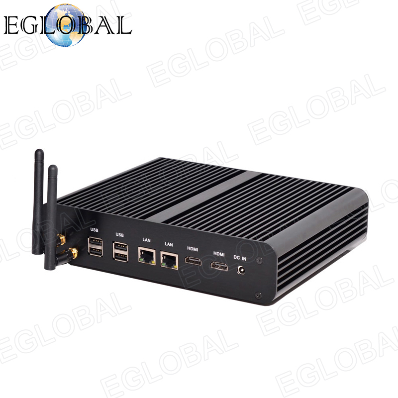 4K HTPC Best Mini PC 2018 Eglobal Barebone Fanless Rugged Box Core i7 2